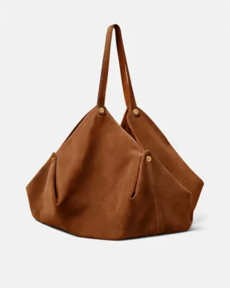 Bolso bandolera grande Protea de ante