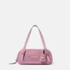 Bolso bowling de ante Versace Tag