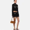 Bolso bowling de ante Versace Tag
