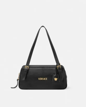 Bolso bowling grande Versace Tag de napa
