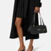 Bolso bowling grande Versace Tag de napa Bolso bowling grande Versace Tag de napa