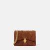 Bolso de hombro acolchado de ante Kleio Bolso de hombro acolchado de ante Kleio