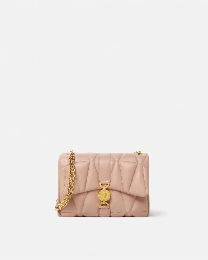 Bolso de hombro Kleio acolchado en napa Bolso de hombro Kleio acolchado en napa