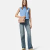 Bolso de hombro Kleio acolchado en napa Bolso de hombro Kleio acolchado en napa