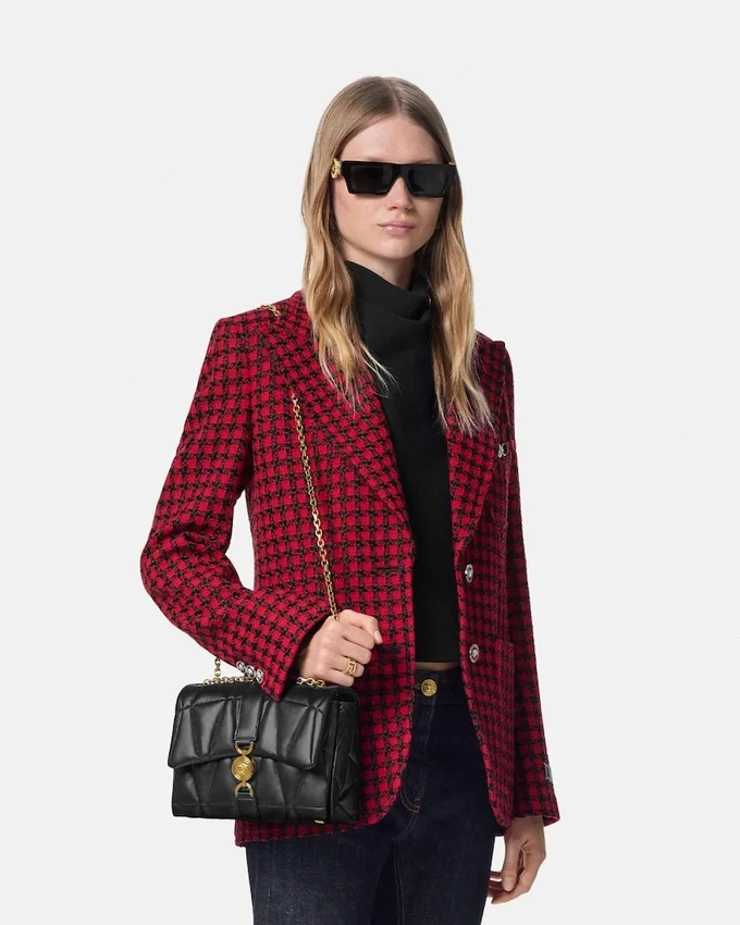 Bolso de hombro Kleio acolchado en napa Bolso de hombro Kleio acolchado en napa