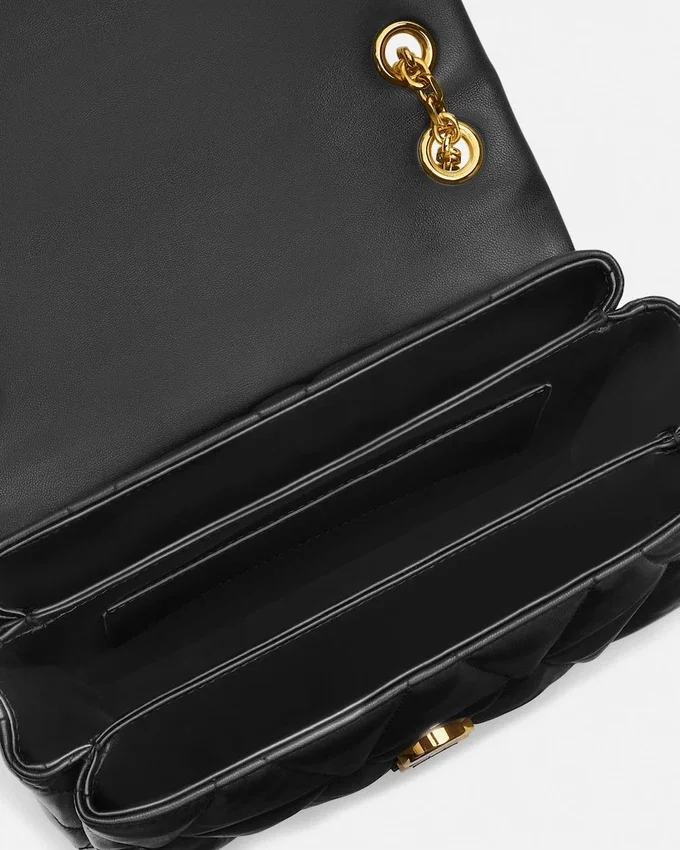 Bolso de hombro Kleio acolchado en napa Bolso de hombro Kleio acolchado en napa