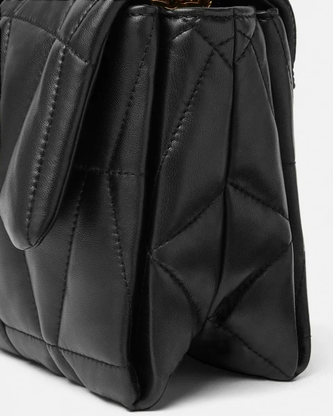 Bolso de hombro Kleio acolchado en napa Bolso de hombro Kleio acolchado en napa