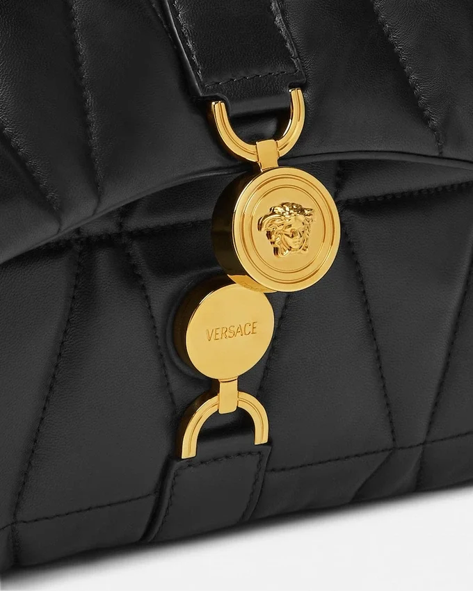 Bolso de hombro Kleio acolchado en napa Bolso de hombro Kleio acolchado en napa