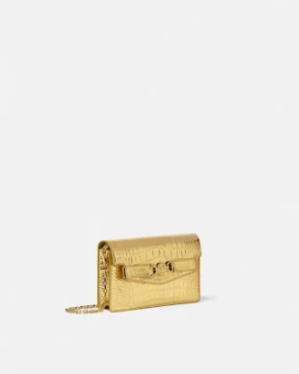 Bolso de mano Medusa 95 con efecto cocodrilo
