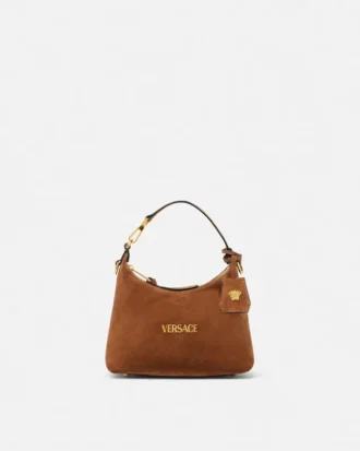 Bolso hobo de ante Versace Tag