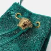 Bolso mini tipo cubo de satén con adornos La Medusa Bolso mini tipo cubo de satén con adornos La Medusa