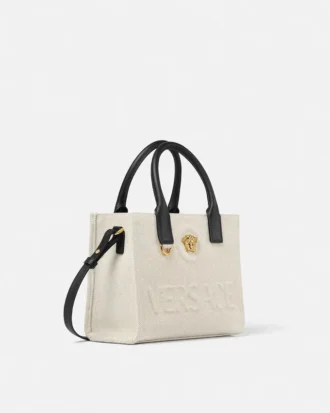 Bolso mini tote de lona La Medusa