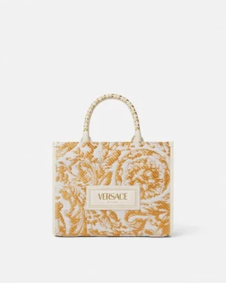 Bolso pequeño de rafia Athena