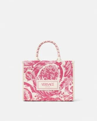 Bolso pequeño de rafia Athena