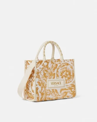 Bolso pequeño de rafia Athena