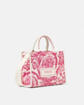 Bolso pequeño de rafia Athena