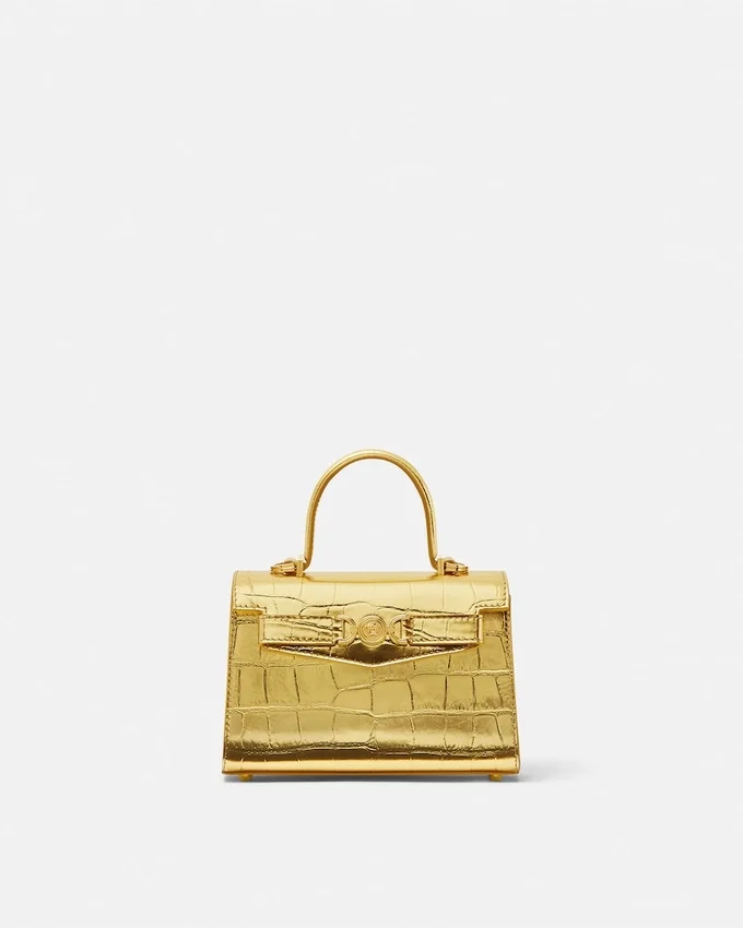 Bolso pequeño Medusa 95 con efecto cocodrilo Bolso pequeño Medusa 95 con efecto cocodrilo