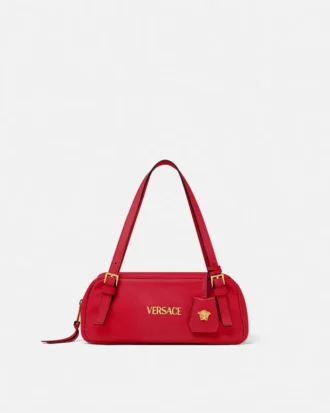 Bolso tipo bowling Tag Nappa de Versace