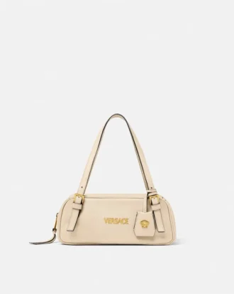Bolso tipo bowling Tag Nappa de Versace