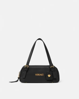 Bolso tipo bowling Tag Nappa de Versace