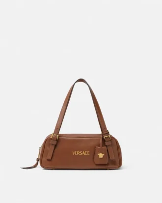 Bolso tipo bowling Tag Nappa de Versace