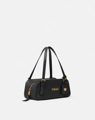 Bolso tipo bowling Tag Nappa de Versace