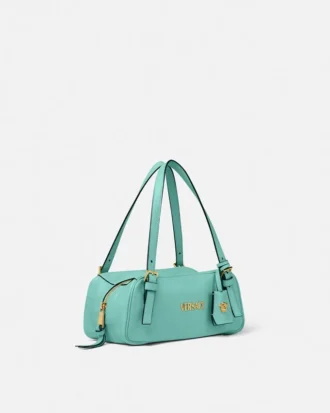 Bolso tipo bowling Tag Nappa de Versace