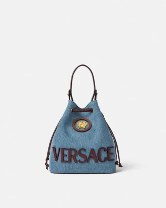 Bolso tipo cubo de denim La Medusa
