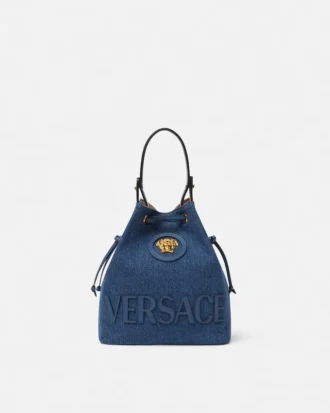 Bolso tipo cubo de denim La Medusa