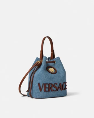 Bolso tipo cubo de denim La Medusa
