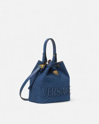 Bolso tipo cubo de denim La Medusa