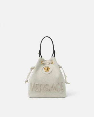 Bolso tipo cubo de lona La Medusa