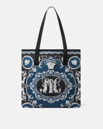 Bolso tote de lona estampada La Medusa