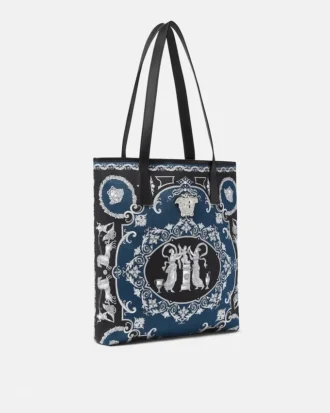 Bolso tote de lona estampada La Medusa