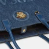 Bolso tote grande de denim La Medusa Bolso tote grande de denim La Medusa