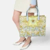 Bolso tote grande de lona con estampado La Medusa
