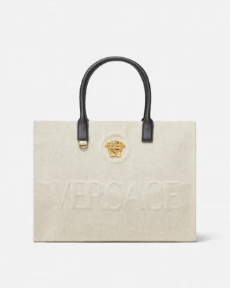 Bolso tote grande de lona La Medusa