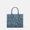 Bolso tote pequeño de denim Barocco La Medusa Bolso tote pequeño de denim Barocco La Medusa
