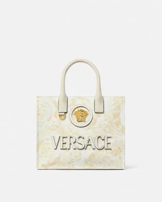 Bolso tote pequeño de lona con estampado La Medusa
