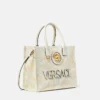 Bolso tote pequeño de lona con estampado La Medusa Bolso tote pequeño de lona con estampado La Medusa