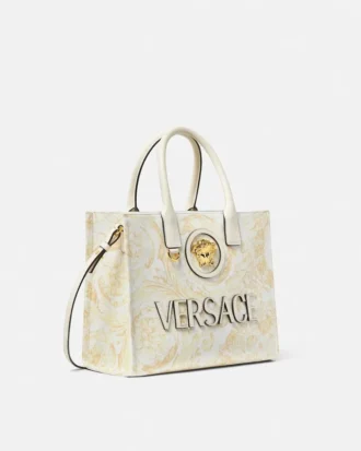 Bolso tote pequeño de lona con estampado La Medusa