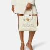 Bolso tote pequeño de lona con estampado La Medusa Bolso tote pequeño de lona con estampado La Medusa