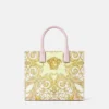 Bolso tote pequeño de lona con estampado La Medusa Bolso tote pequeño de lona con estampado La Medusa