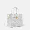 Bolso tote pequeño La Medusa con corte láser Bolso tote pequeño La Medusa con corte láser