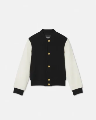Bomber infantil estampada de algodón