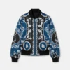 Bomber reversible de nylon estampado Bomber reversible de nylon estampado