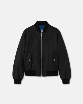 Bomber reversible de nylon estampado