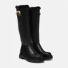 Botas altas hasta la rodilla con hebilla barroca Drew