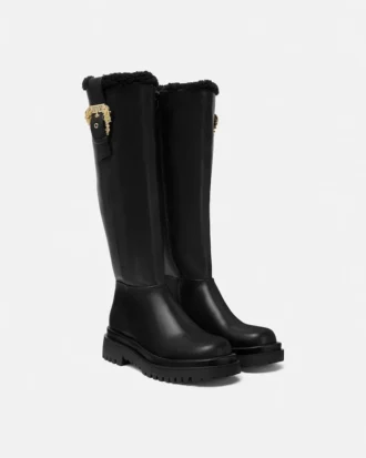 Botas altas hasta la rodilla con hebilla barroca Drew