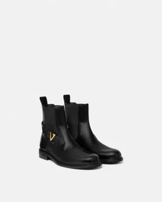 Botas Chelsea de cuero V Botas Chelsea de cuero V
